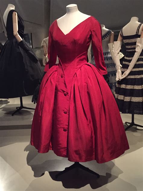 dior red silk mini dress|christian Dior evening dress.